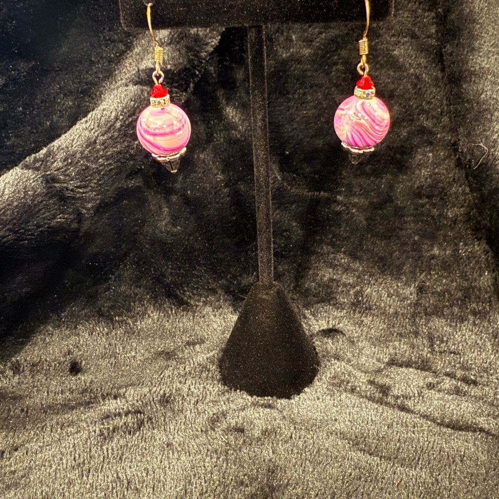 Ice cream earrings with a cherry on top!